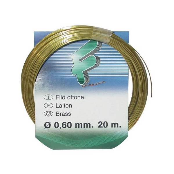 FILOMAT - Fil laiton 0.6mm rouleau 20m sc