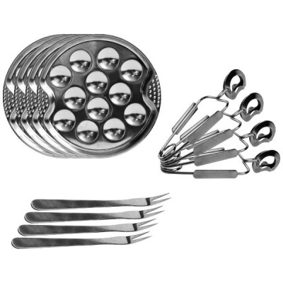SERV.ESCARGOTS INOX 4ASS 4PIN. 4FOUR.