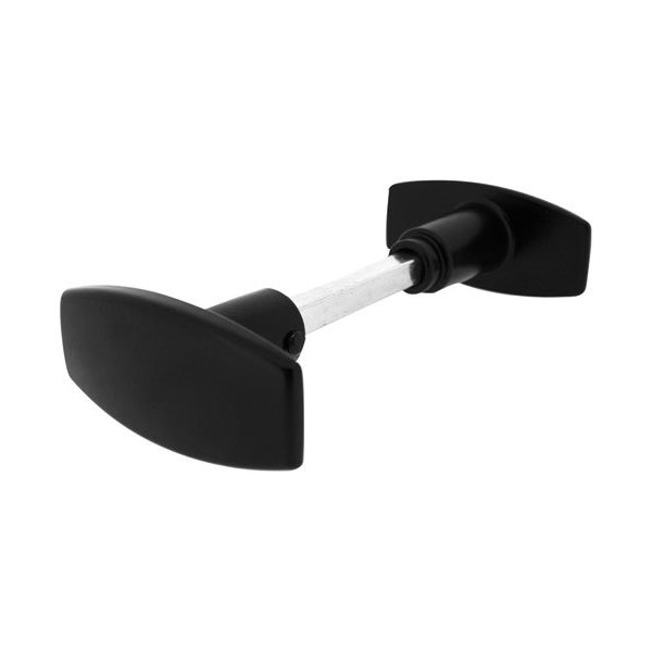 ALPERTEC - Bouton double chantier aluminium noir