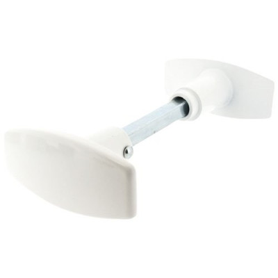 BOUTON DOUBLE C.6/7 ALUMINIUMBLANC