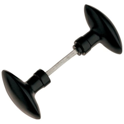 BOUTON DOUBLE OLIVE C.6 ALU NOIR