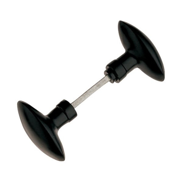 ALPERTEC - Bouton double olive aluminium noir