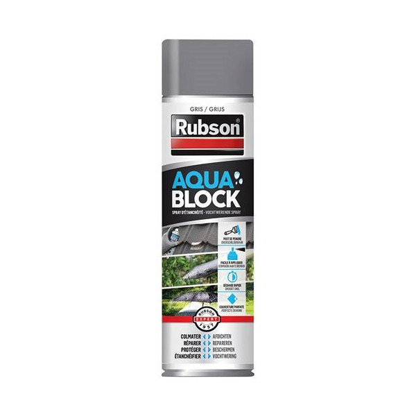 RUBSON - Rubson revêtement étanchéite aquabloc 300ml gris