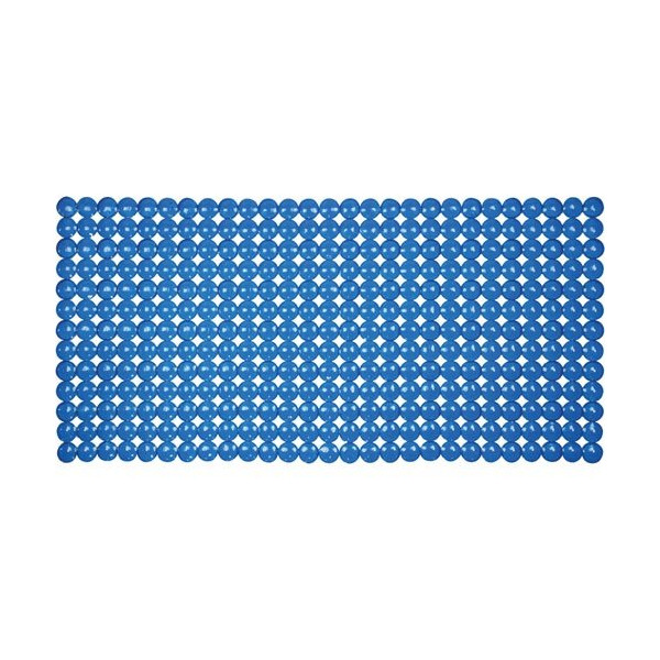 IDMAT - Fond de baignoire bulles bleu transparent 72x36cm