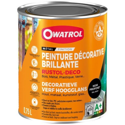 DURIEU RUSTOL DECO ANTIR. 0.75L NOIR P (Vendu par 1)