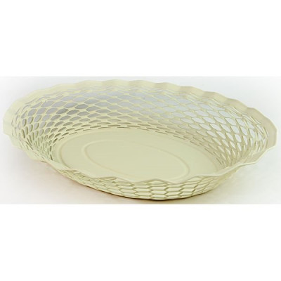 CORBEILLE PAIN VINTAGE OVALE BLANC VAN