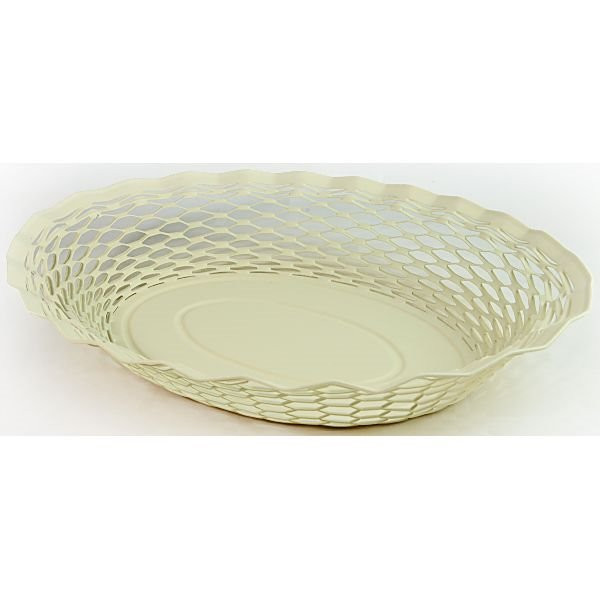 ROGER ORFEVRE - Corbeille à pain 25 x 18 cm Blanc Vanille - Vintages