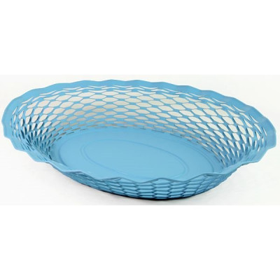 CORBEILLE PAIN VINTAGE OVALE BLEU