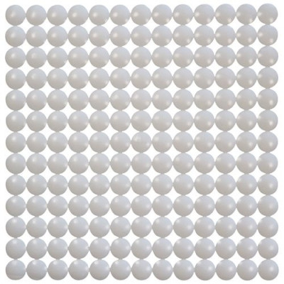TAPIS FOND EVIER BULLES BLANC