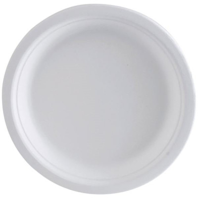 ASSIETTE RONDE BAGASSE 26CM X50 (Vendu par 1)