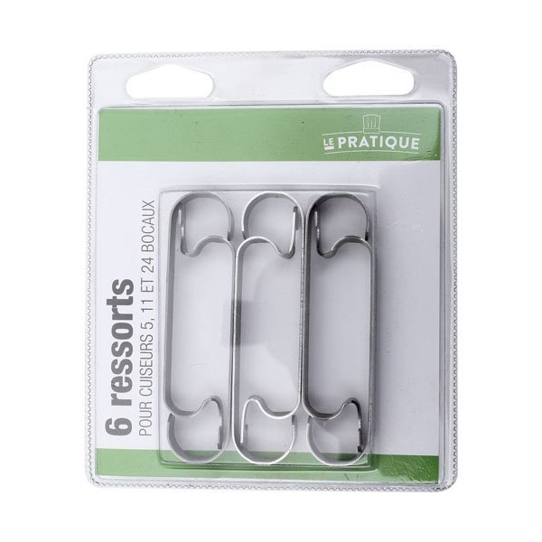 LE PRATIQUE - Lot 6 ressorts pour cuiseur 5, 11, 24 bocaux Le Parfait