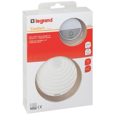 CARILLON SONNETTE SANS FIL 15MEL.BLC