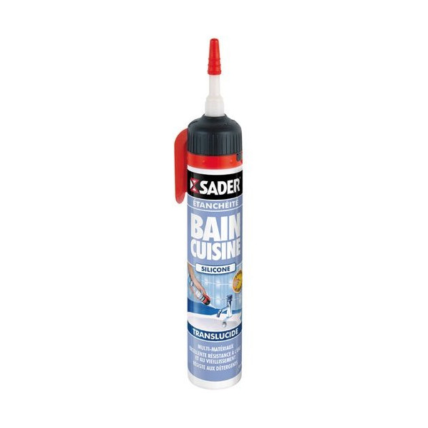 SADER - Sader mastic bain cuis.facile à lisser s/pist.transl.200ml