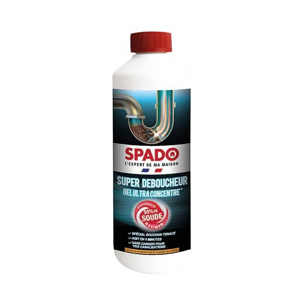 SPADO - Super déboucheur gel ultra concentré 500 g