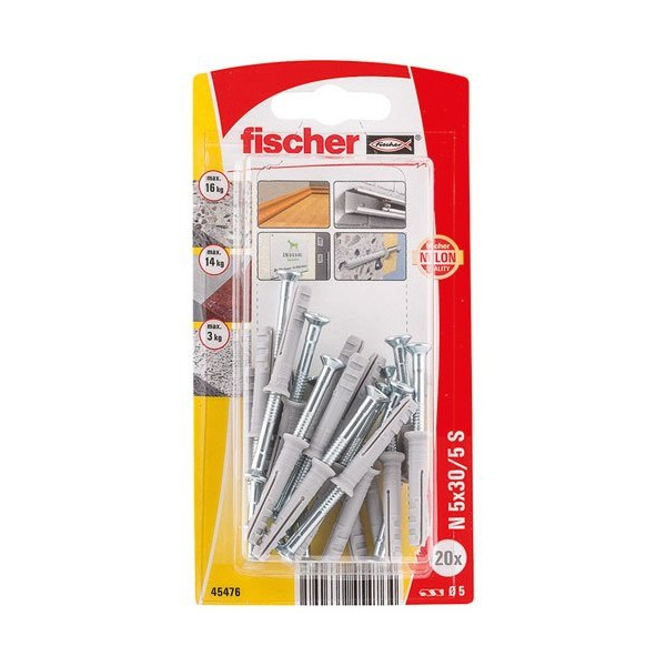 FISCHER - Cheville clou N 5x30 S/20K nv