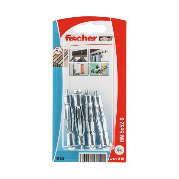 FISCHER - CHEVILLE CORPS CREUX HM 5X52 S K NV
