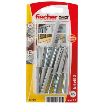 CHEVILLE CLOU N 6X40 S K NV (Vendu par 1)