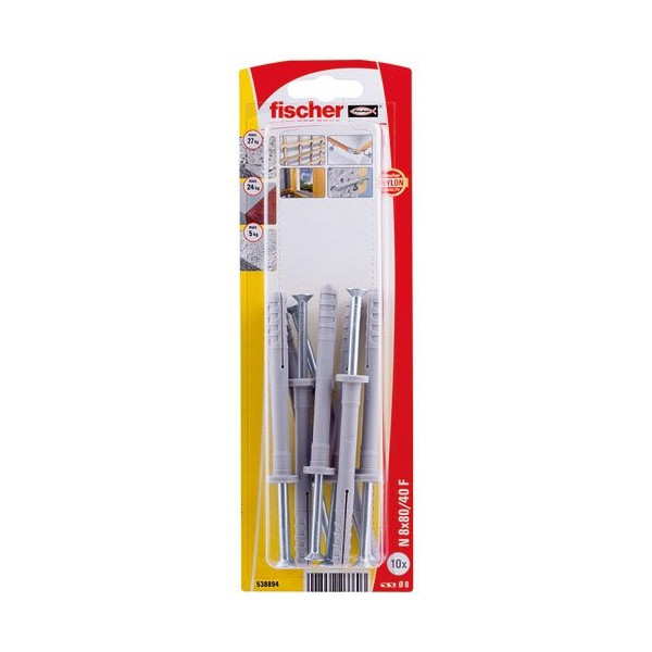FISCHER - CHEVILLE CLOU N 8X80/40 F K NV