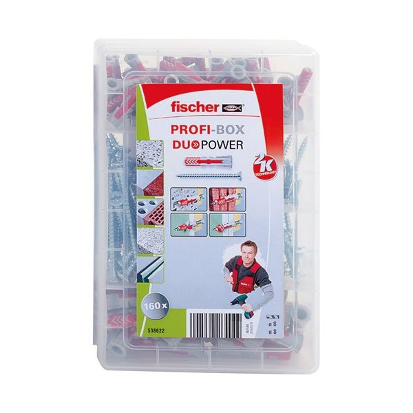 FISCHER - Cheville Masterbox duopower avec vis X50 pièces