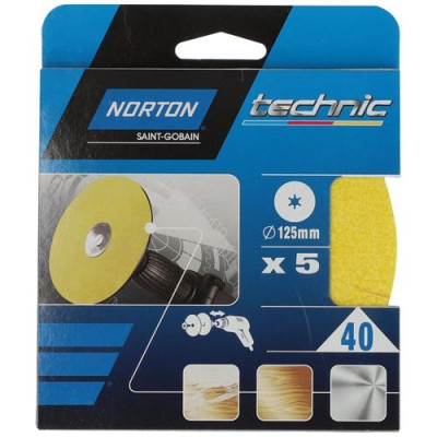 DISQUE ABRASIF OBLONG 125X12 GR40 X5