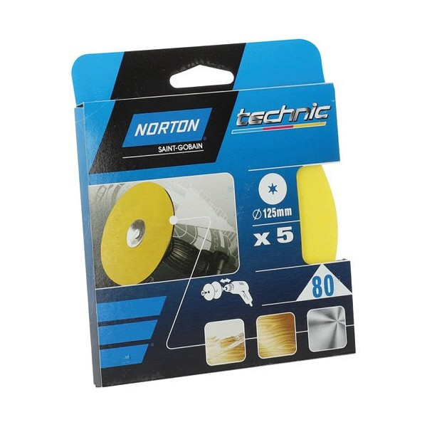 NORTON - Disque OBLONG 125x12 grain 80