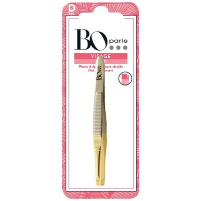 PINCE A EPILER MORS DROIT DORE D (Vendu par 5)