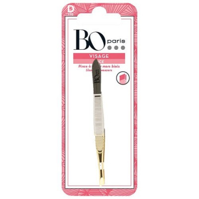 PINCE A EPILER MORS BIAIS DORE D (Vendu par 5)