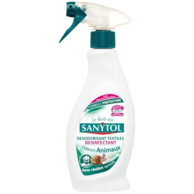 SANYTOL DESO. DES. TEXTIL ANIMAU 500ML (Vendu par 1)