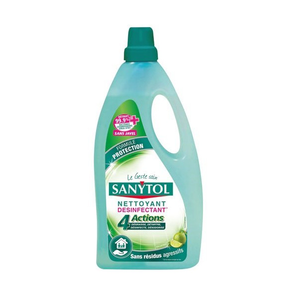 SANYTOL - Nettoyant désinfectant 4 actions 1 L