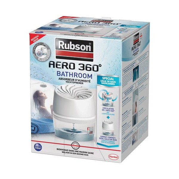 RUBSON - Absorbeur aéro 360° salle de bain 450 g x 6