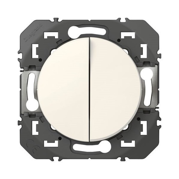 LEGRAND - Double va-et-vient 10a blanc Dooxie