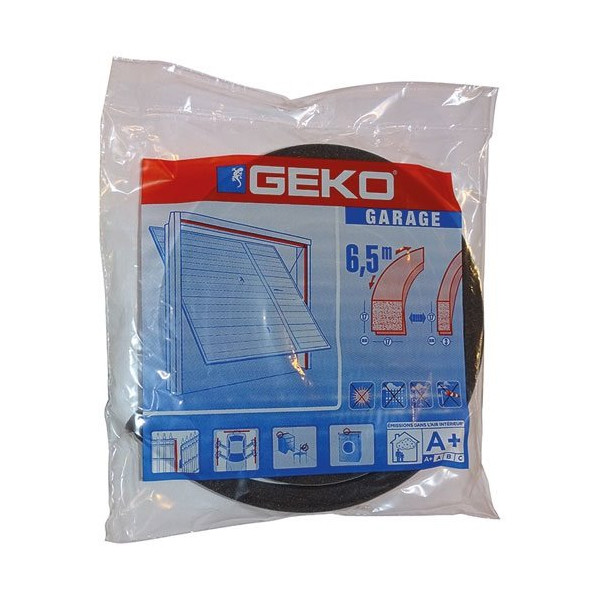 GEKO - Joint adhésif isolation mousse porte garage 17x17mmx6.50m