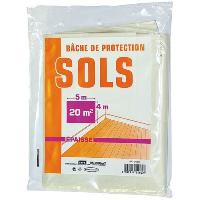 BACHE DE PROTECTION SOL 4X5M EPAISSE S