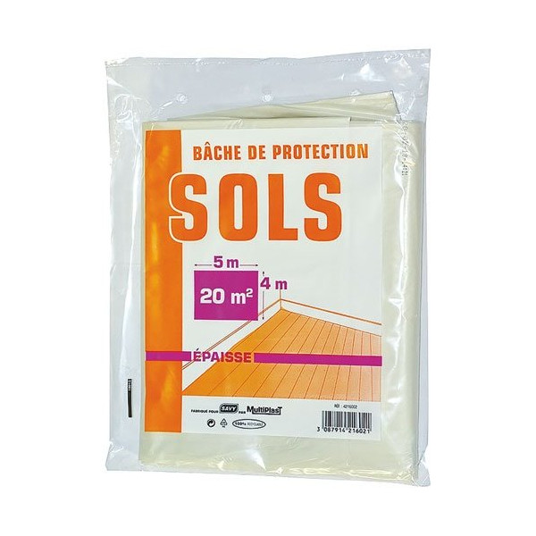 SAVY - bache de protection sol 4x5m epaisse savy
