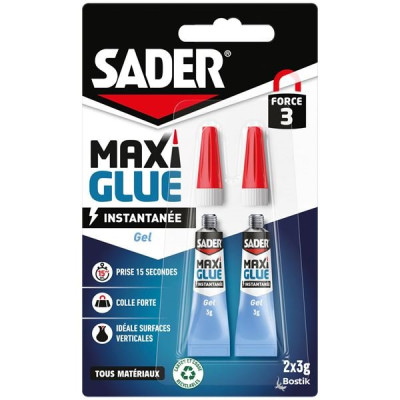SADER MAXIGLUE GEL 2X3G (Vendu par 1)