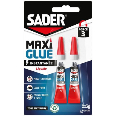 SADER MAXIGLUE LIQUIDE 2X3G (Vendu par 1)