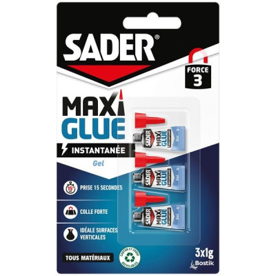 SADER MAXIGLUE GEL 3X1G (Vendu par 1)