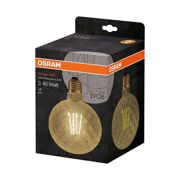 OSRAM - Amp.led pinecone édition 1906 claire filament or 4.5W+40 E2