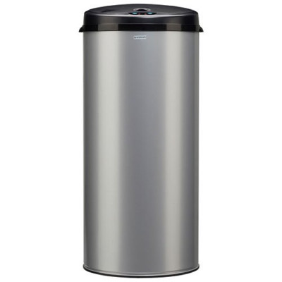 POUBELLE SENSITIVE 45L GRIS METAL