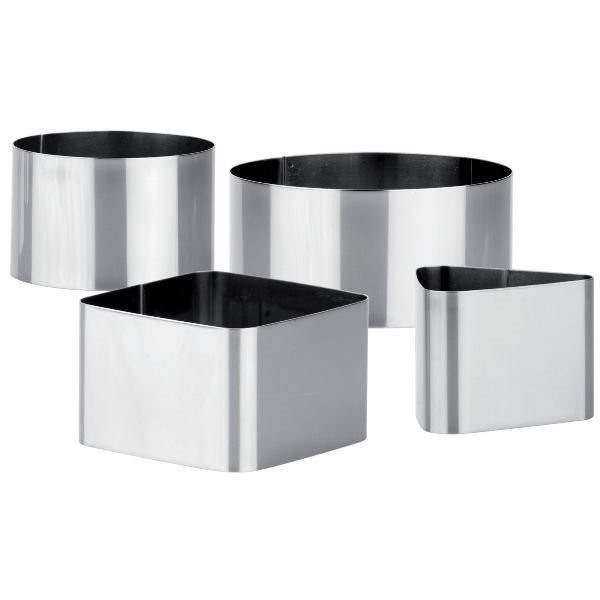 TESCOMA - Lot de 4 moules à dresser - GrandChef