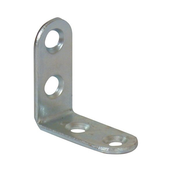 AFBAT - Equerre chaise têtes rondes 15x2 l.60mm zingué.blanc