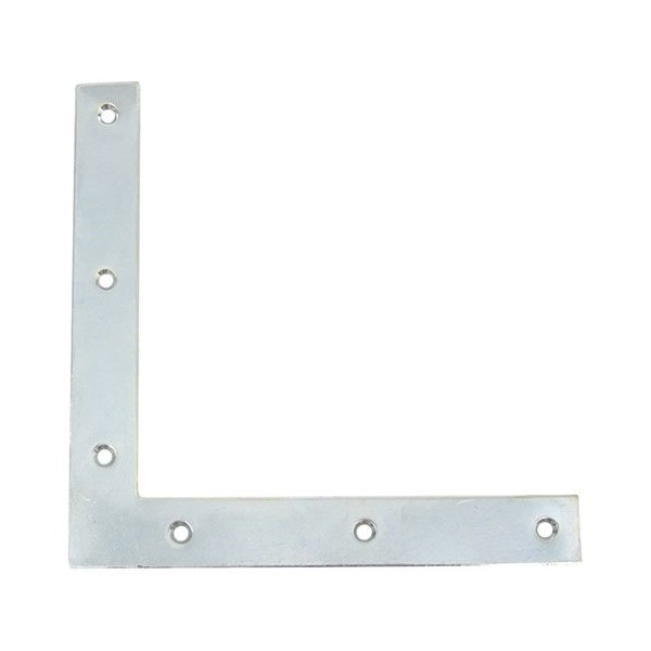 AFBAT - Equerre fenêtre têtes carrées 20x2 l.120 zingué blanc