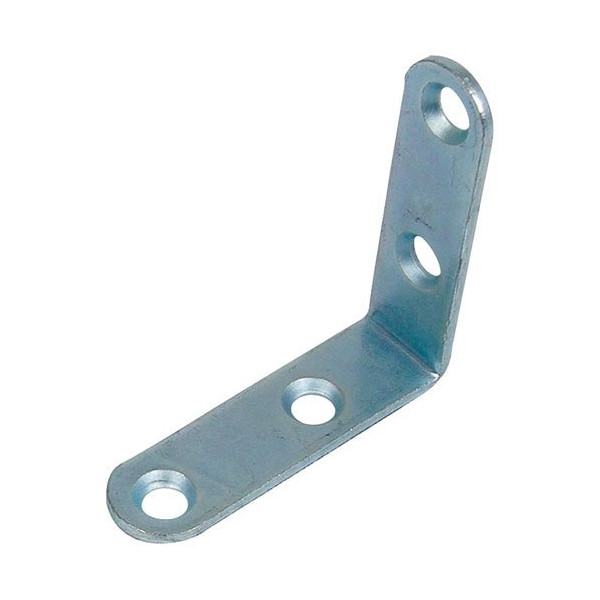 AFBAT - Equerre chaise têtes rondes 18x3 l.100mm zingué blanc