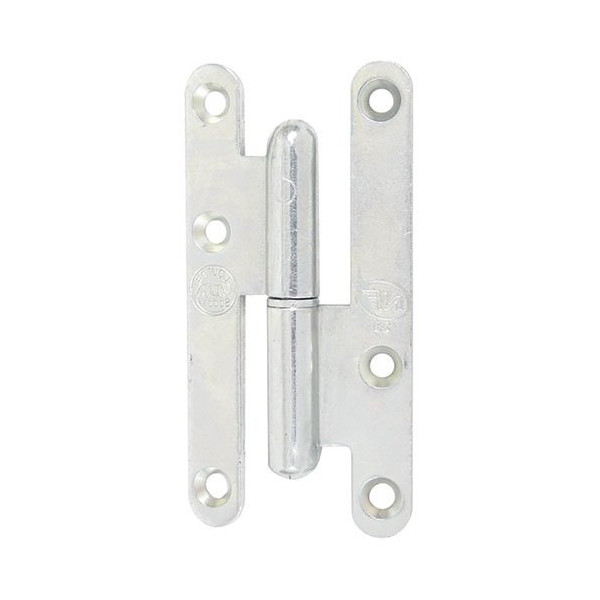 AFBAT - Paumelle Paris bt rond 80x40 droite zingué blanc nf