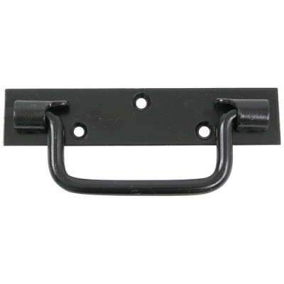 POIGNEE PLATINE BOUTS CARRES L140MM NR (Vendu par 1)