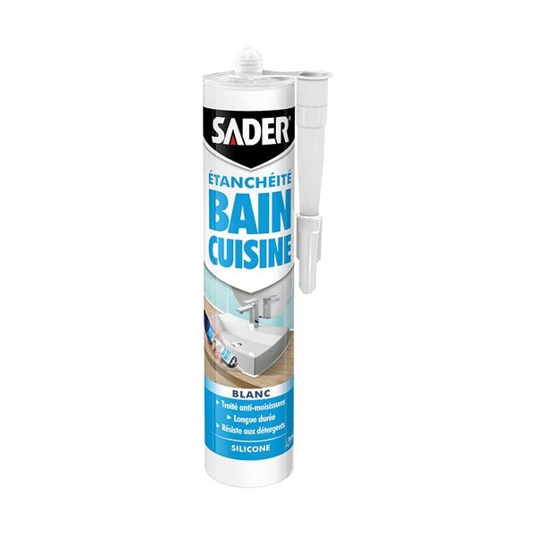 SADER - Sader mastic bain/cuisine 280ml blanc