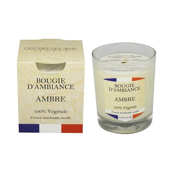 ODYSSEE DES SENS - Bougie 180 g Ambre - Collection France