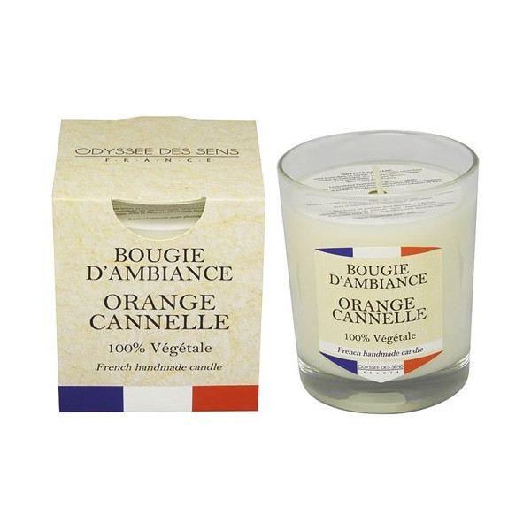 ODYSSEE DES SENS - Bougie 180 g  Orange & Cannelle - Collection France