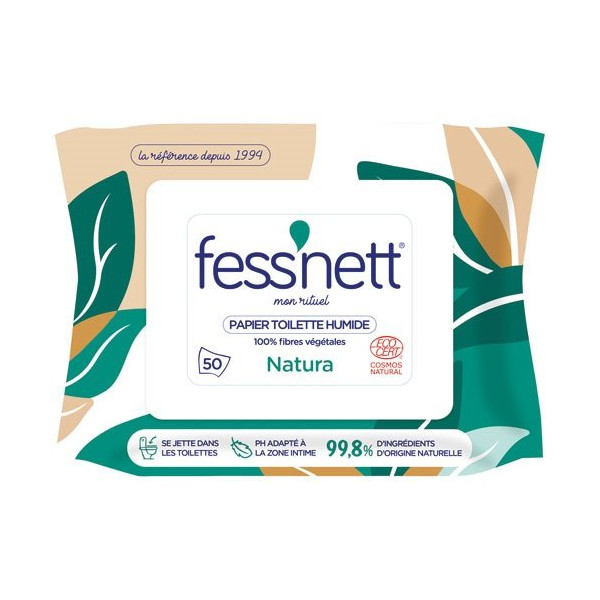 FESS NETT - Papier wc humide fessnett natura x50