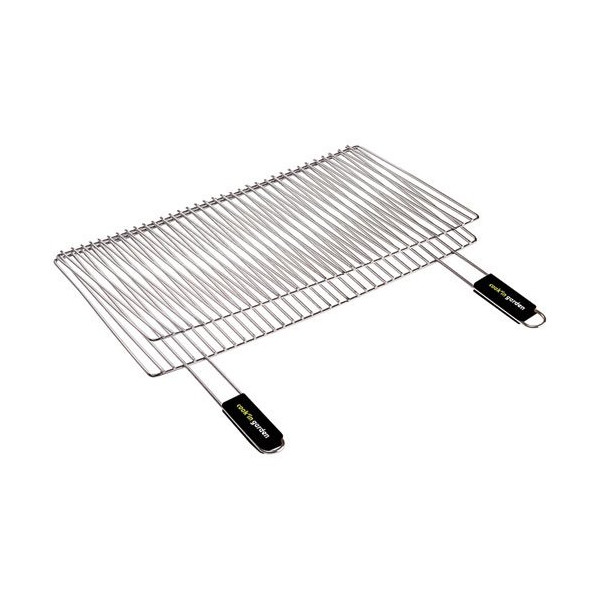 COOK IN GARDEN - Grille double rectangulaire 60x40cm manche soft touch